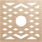 Ekena Millwork Chevron Wood Fretwork Pierced Ceiling Medallion, Alder, 22"OD x 5 3/4"ID x 3/8"T CMWP22X22X0375CHAL - alternate 1